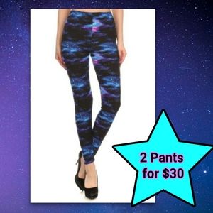 Galaxy Leggings Space NEW Stars Shooting Star NWT